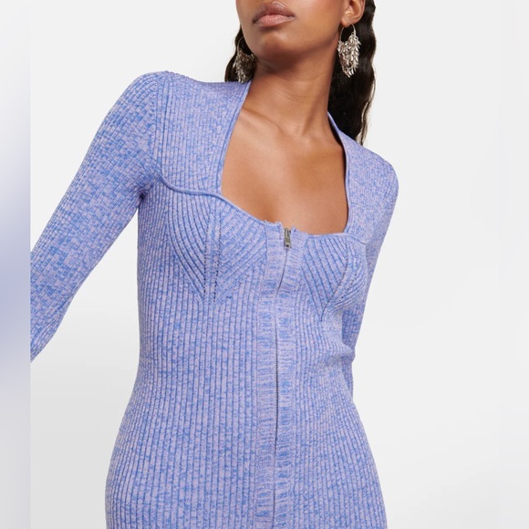 NWT Isabel Marant Zael lavender midi knit dress 36 - Picture 3 of 11